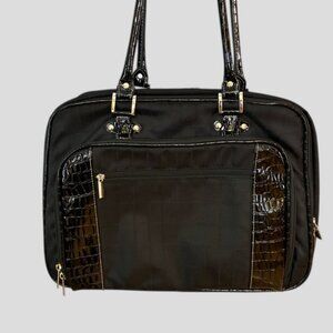 Bugatti Black Laptop/Briefcase/Business/Messenger/Carry On/Travel Bag Unisex